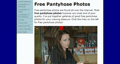 Desktop Screenshot of freepantyhosephotos.net